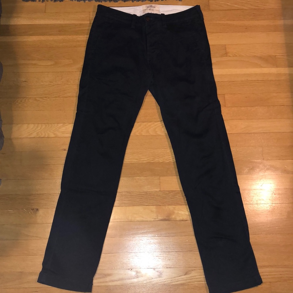 Hollister Navy Blue Chinos 30w 32l